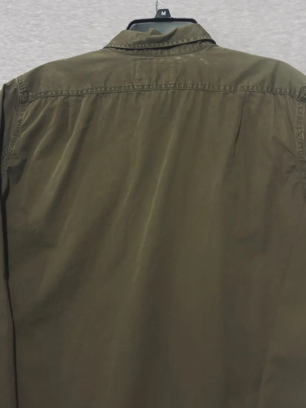 American Eagle Outfitters Shirt Men’s L/G Slim Fit Green Button-Up Pockets
